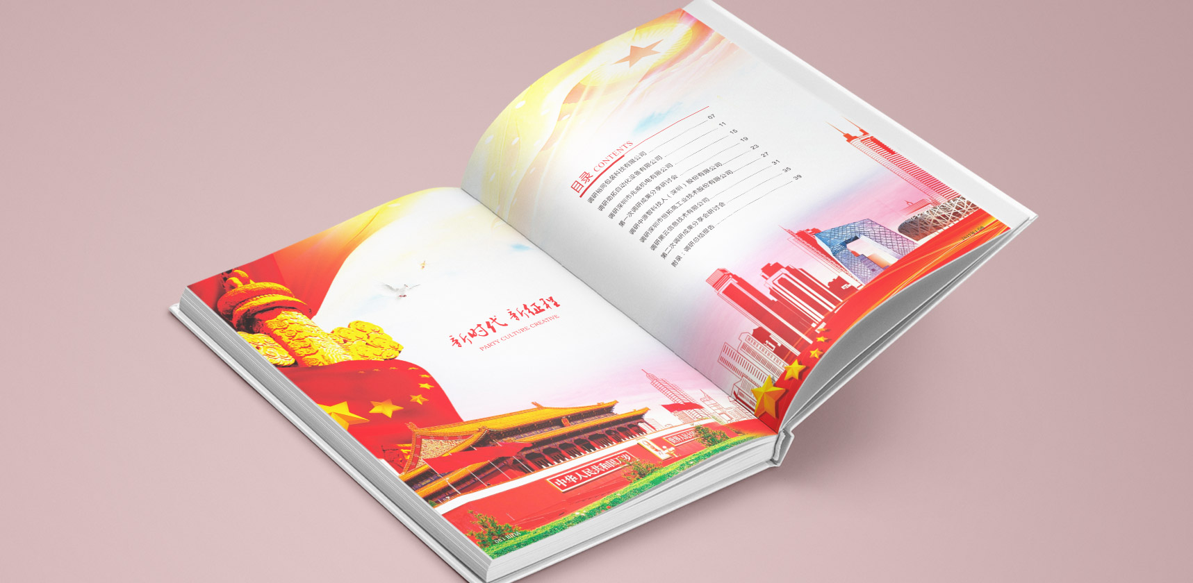 寶安區(qū)黨建畫冊，登客品牌設(shè)計